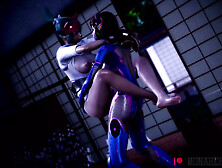 Overwatch D Va&kiriko Lesbian Ass Fingering Pussy By Monarchnsfw (Animation With Sound) 3D Hentai Porn Sfm