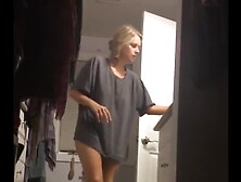 Hot Chubby Blonde Caught On Hidden Spy Camera