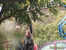 German Stepmom Picked Up For Outdoor Sex