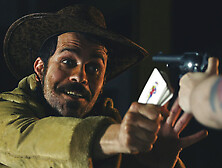 Wavy haired bombshell fucked deep in her horny pussy