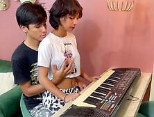 I Help My Little Stepsister With Her Music Lessons And I End Up Fucking Her Hard Until I Come.