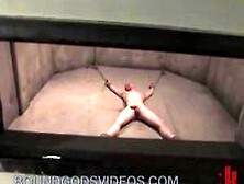 Tied Up In Cell Dude Anal Fucked