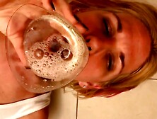 Milf Drinking Piss