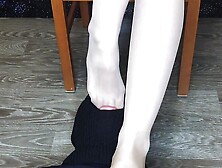 Footjob With Her Sock