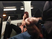 Asian Woman Laughs At The Guy Who Jerks Off On The Train