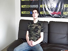 Next Door Casting - Shy-Looking Brunette Kristopher Nixon Jerks His Dick