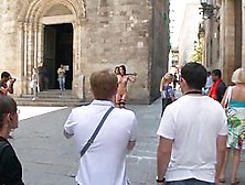 Penthouse Pet Franceska Jaimes is Publicly Caned and Fucked