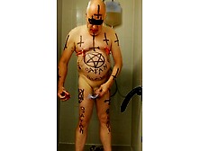 Satan Slave Takes A Delicious Piss Enema Session