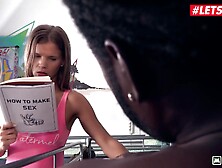 Petite Girl Blows Black Stallion & Opens Wide To Be Fucked