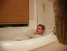 Clueless Gf Caught Wanking Whilst Taking A Bath