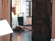 Stuck burglar fucked by lesbian MILF