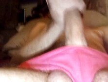 Masturbating Wearing Niece's Pink Panties