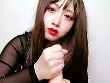 Hand-Job and footjob massage by Japanese humongous behind homemade