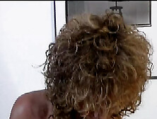 Two nasty German MILFS sharing dick in a blowjob threesome