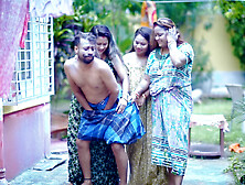 Three Horny Bhabhi Fucked By an Indian Dudhwala when their husband not at home ( Full Hindi Movie )