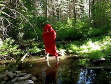 Ghosts Walking On Haunted Pathway In The Rocky Mountains.  Halloween,  Nature,  Public,  Outdoor