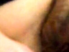 Hairy Mature Girl Close-Up Cumshot