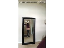 Concupiscent Gf Finger Herself In Mirror