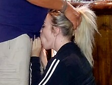 Hot Blonde Pussy Fucking, but She Can Realy Suck Dick