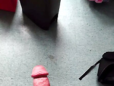 Beautiful Throbbing Swollen Mushroom Big Headed Cock Dripping Precum Wearing Cock Ring