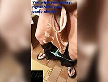 [English Subtitles] How to wipe yourself well with a girdle