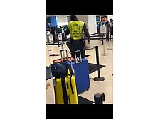 Woman Gets Naked And Pisses On Cop In Airport