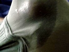 She Jerks off Step-daddys Cock in his Underwear Making him Moan so Loud