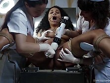 Punishment And Pleasure For Lesbian Slave In Bdsm Threesome