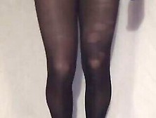 Cum On My Legs In Pantyhose