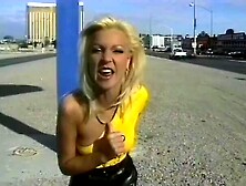 Young dude fills up the vagina on this vibrator liking blonde skank