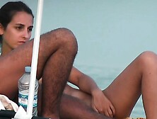 Nudist beach voyeur camera hunting for naked pussies