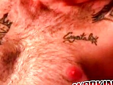 Horny amateur jerks off his big throbbing cock in hot solo (Gary Dean,  Tattooed Stallion)