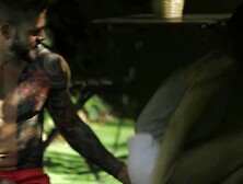 Oriental Sweetheart Katana Sucks Off Hung Tattooed Man In Advance Of Outdoor Banging