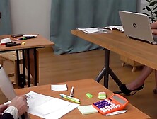 SWEET STUDENTS GET S LECTIONED BY SAVAGE PROFESSOR CARLSON