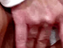 Brunette Babe Fingers Her Own Puffy Pink Pussies While Blowjob