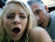 Blonde Teen Getting Fucked In The Car - Riley Star (18+)