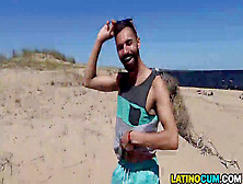 Horny Latino Nudists Sans A Condom Pulverize Outdoors