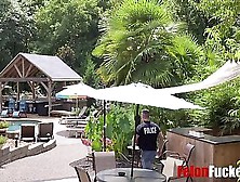 Cop Caught A Felon By The Pool And Punish Fucked Him