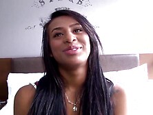 CARNEDELMERCADO - (Indira Uma,  Alex Moreno) - Brunette hair Black Latin chick Colombiana Has Her Ideal Large Booty Oiled And Her