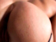 Euro Bombshell In Lingery Fucks A Black Stud And Gets Her Puffy Nipples Sucked
