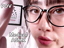 Eye Exam from Thai Doctor Tricks You -ASMR Hand-job- KImmy Kalani