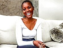 Petite Amateur Black Wannabe Lingerie Model Rough Fucked At Fake Casting!