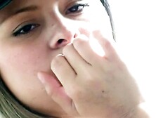 Horny Pretty Sammy Masturbates solo in comfort room