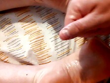 Jerking off on my lewd wifes gorgeous feet