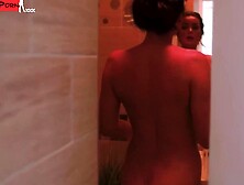 Step-Mom's Friend Fucks Her Son In Shower - Step Mom Catches Them Red Handed