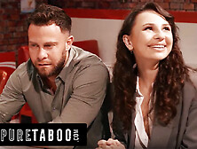 PURE TABOO Caring Liz Jordan Cheers Up Abused Aged Date In Restaurant After Waitress Comment