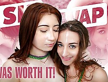 Nasty Step Sisters Ava Davis & Venice Rose Earn Their Mardi Gras Beads And Fuck StepBros - SisSwap