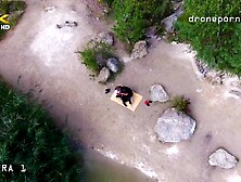 Naked beach sex, voyeurs movie taken by a drone