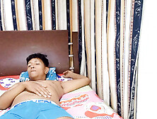 My stepsister is so horny that she comes into my room and climbs on top of me to fuck her