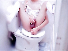 Sexy Asian Crossdreser Anal Jizz In Toilet Sexyasiansis